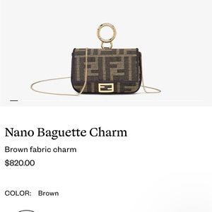 Fendi Nani baguette. Still in stores
